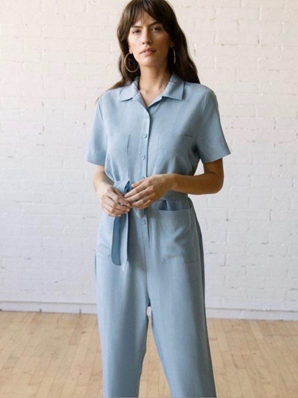 Tradlands Blue Short-Sleeve Finn Jumpsuit XXS